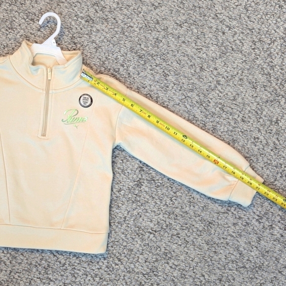 NWT Puma Girls (Small) Fleece Quarter-Zip Pullover Sweatshirt/Sweater/Top - Picture 8 of 14